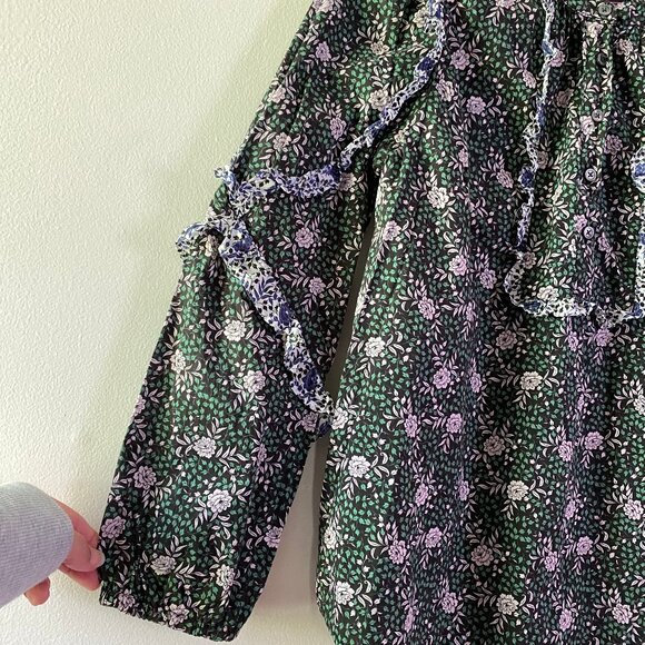 J.Crew (Liberty of London) Ruffled Sleeve Blouse. Size XS. 100% Cotton. - Picture 5 of 5